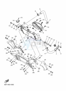 MT-03 MTN320-A (B6W4) drawing RADIATOR & HOSE