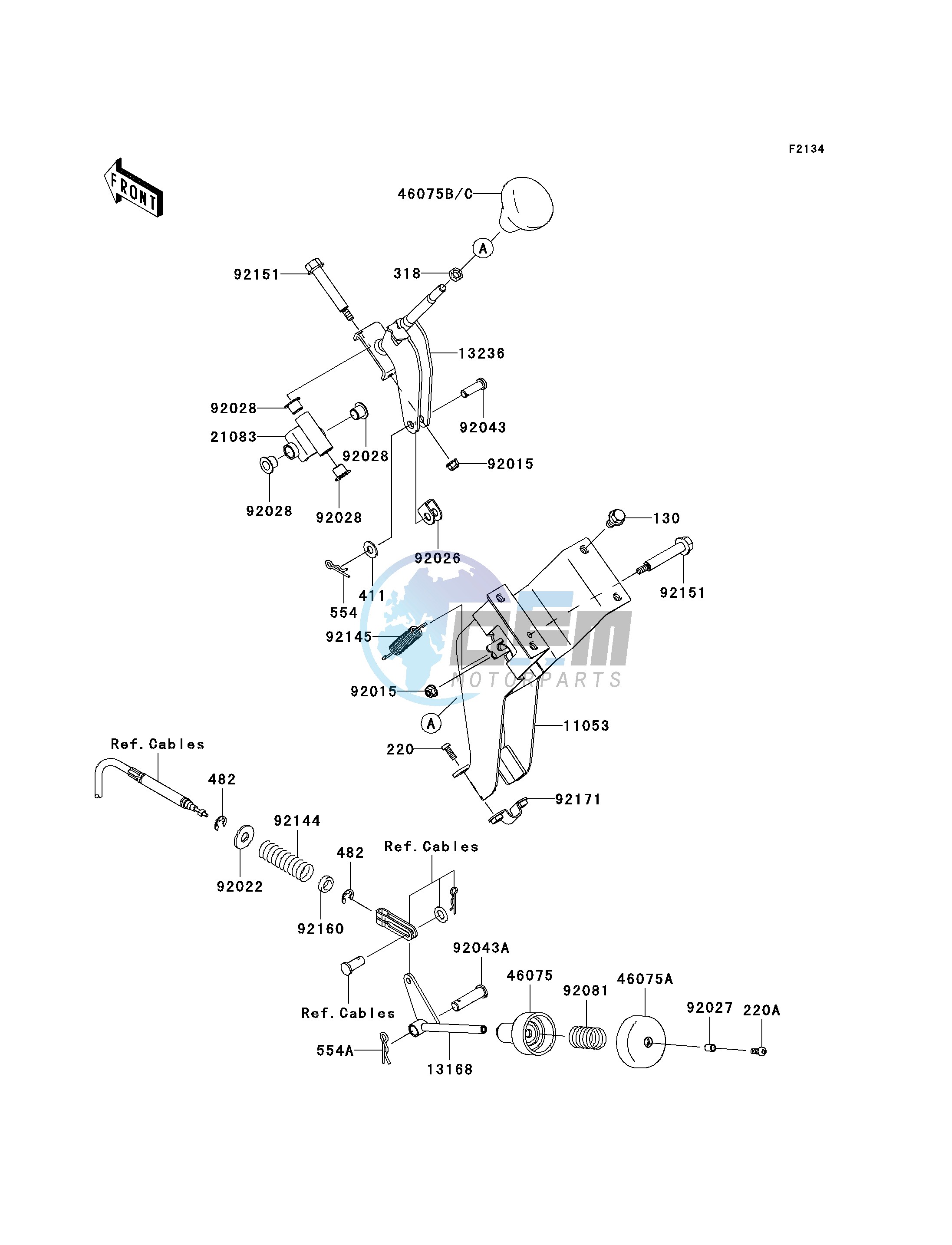 SHIFT LEVER-- S- -