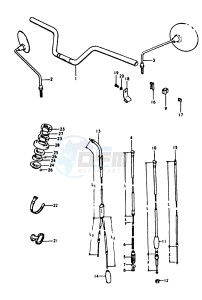 A100 (K-L-M-N-4) drawing HANDLEBAR