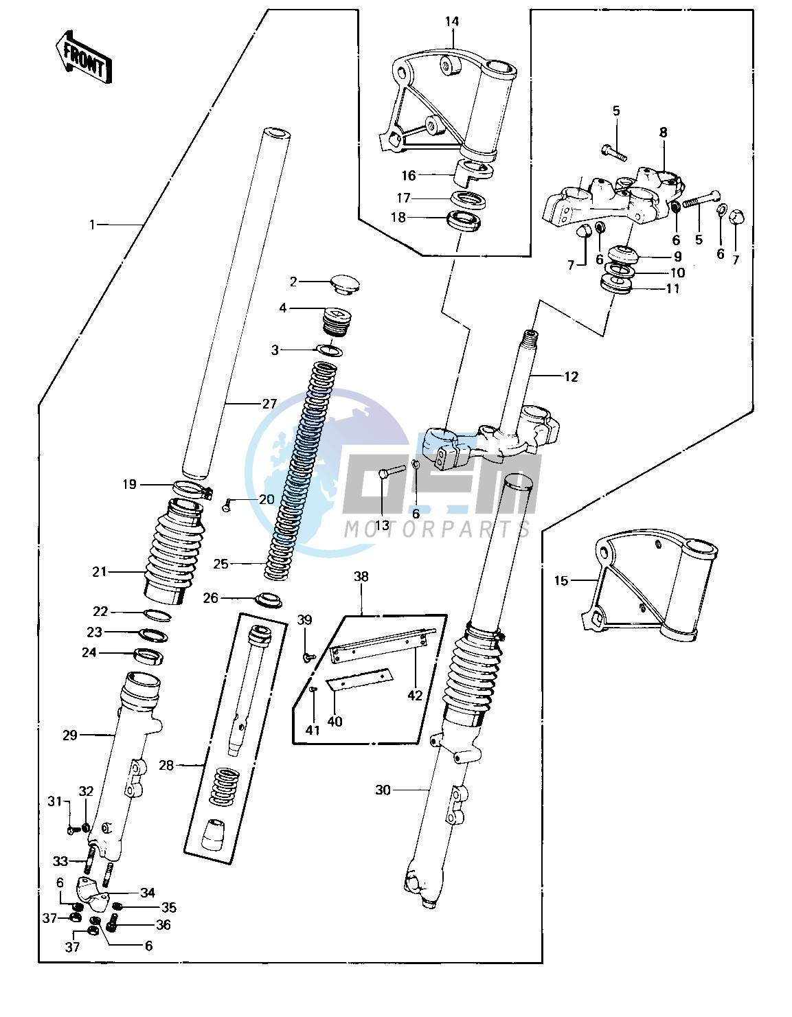 FRONT FORK -- KZ1000-C2_C3- -