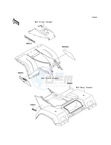 KLF 300 C [BAYOU 300 4X4] (C10-C14) [BAYOU 300 4X4] drawing DECALS-- RED- --- KLF300-C12- -