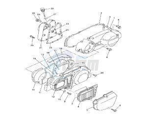 YP R X-MAX 250 drawing CRANKCASE COVER