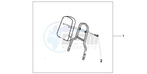 VT750C drawing BACKREST