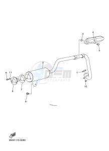 YFZ50 (BW4H) drawing EXHAUST