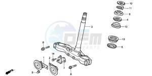 CB1000F drawing STEERING STEM