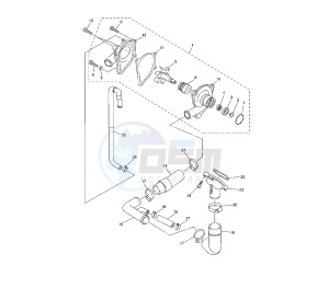 YZF R6 600 drawing WATER PUMP