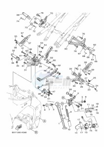 MT-10 MTN1000D (BGG6) drawing STAND & FOOTREST