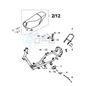 VIVA 2 RD drawing FRAME AND SADDLE