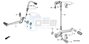 VFR1200FB drawing PEDAL