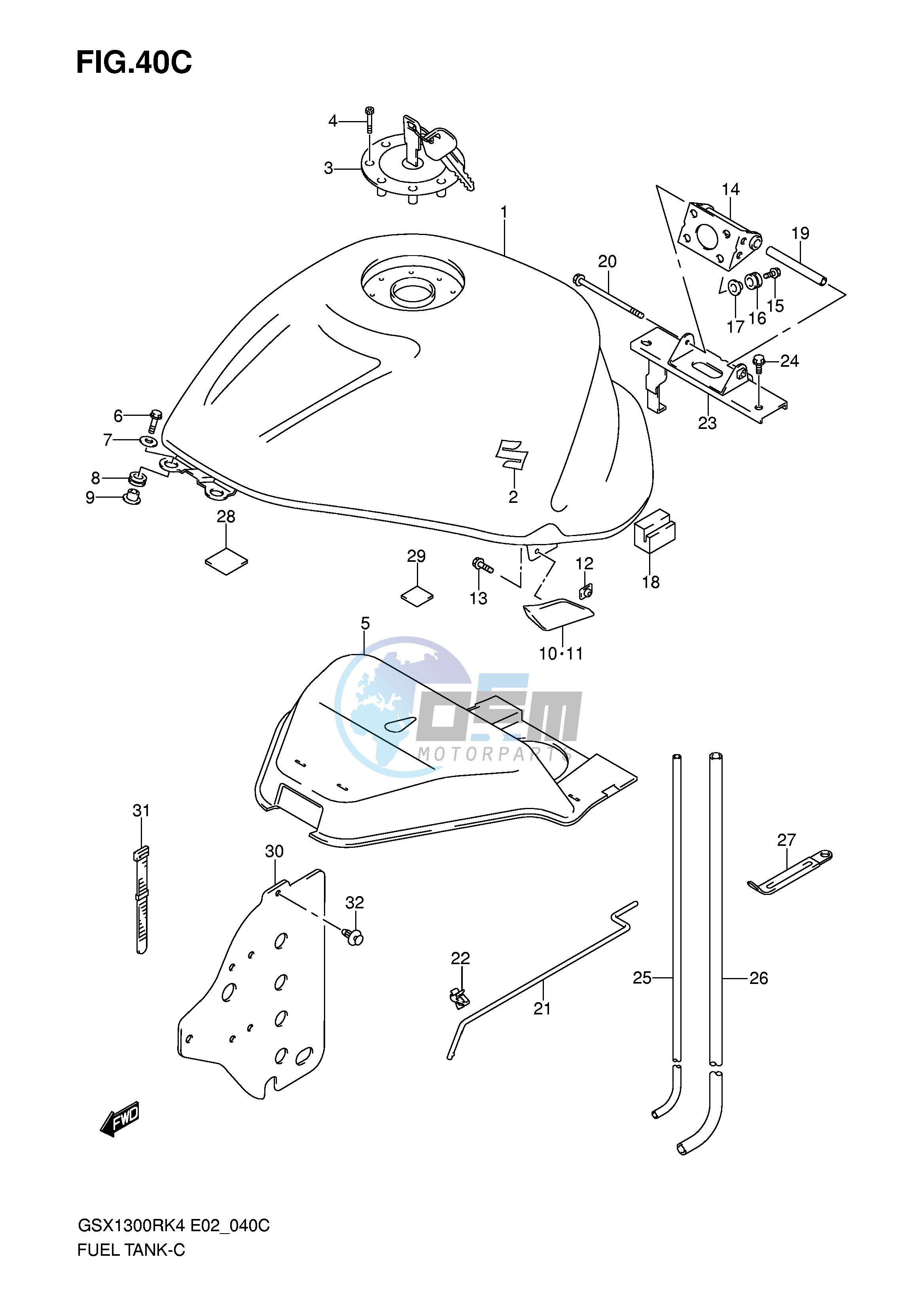 FUEL TANK (MODEL K7)