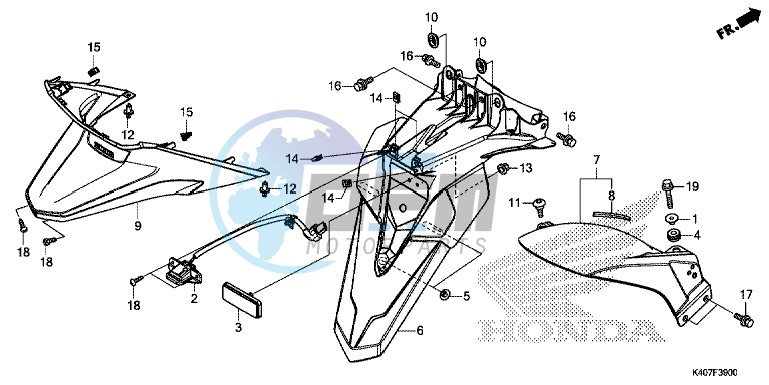 REAR FENDER/ LICENSE LIGHT