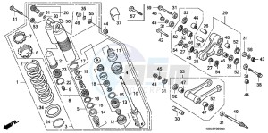 CRF250XC drawing REAR CUSHION