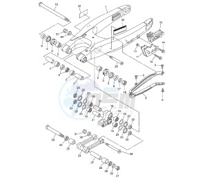 YZ F 250 drawing REAR ARM