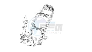 BOULEVARD - 150 CC 4T E3 drawing FRAME