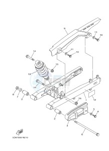 T135 T135FI CRYPTON X (5D67) drawing REAR ARM & SUSPENSION