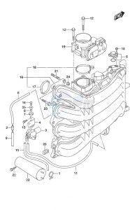 DF 200AP drawing Intake Manifold/Throttle Body