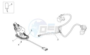 Nevada Classic 750 drawing Fuel pump