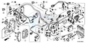 CB650FAG CB650F 6ED drawing WIRE HARNESS