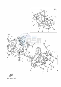 YZ125 (B4XN) drawing CRANKCASE