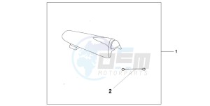 CBR900RR FIRE BLADE drawing SEAT COWL  *R258*