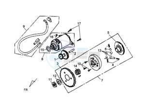 SYMPLY 150 drawing STARTER CLUTCH