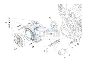 Liberty 125 4t 2v ie e3 (Vietnam) Vietnam drawing Flywheel magneto cover - Oil filter