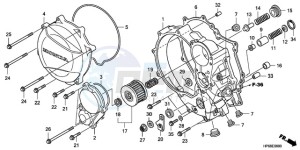 TRX700XX9 Australia - (U) drawing RIGHT CRANKCASE COVER