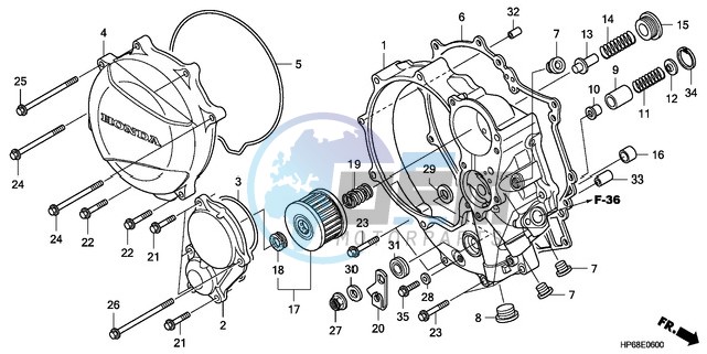 RIGHT CRANKCASE COVER