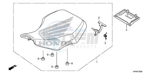 TRX420FPED TRX420 Europe Direct - (ED) drawing SEAT