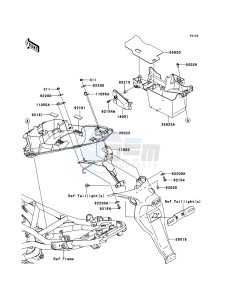 ER-6n ABS ER650DBF XX (EU ME A(FRICA) drawing Rear Fender(s)