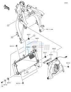 NINJA 650 EX650KJF XX (EU ME A(FRICA) drawing Radiator