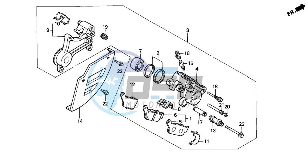 REAR BRAKE CALIPER