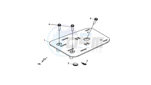 MAXSYM 400 EFI drawing LUGGAGE RACK