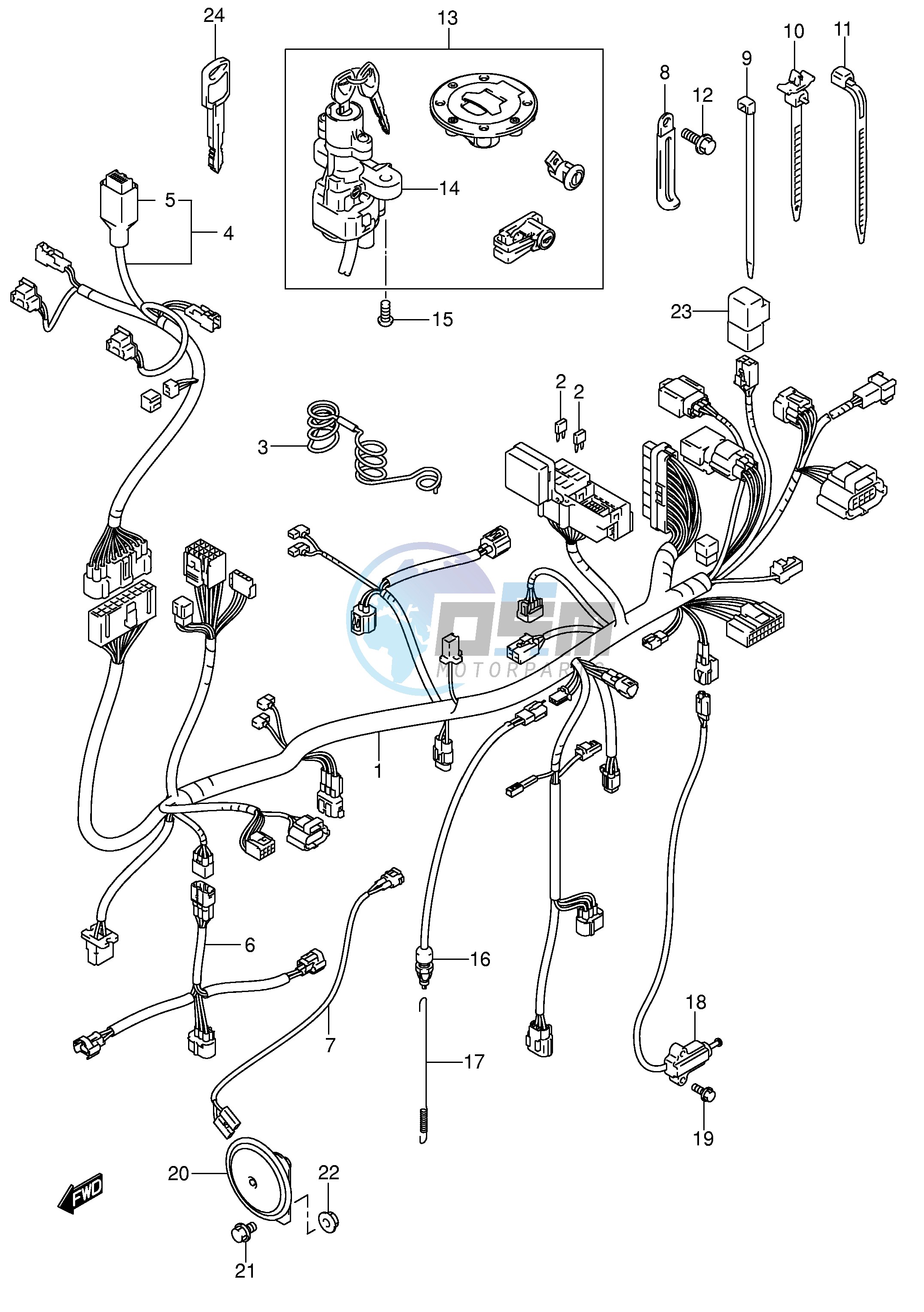 WIRING HARNESS (MODEL K4 K5 K6)