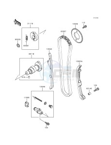 KVF 400 B [PRAIRIE 400] (B1) [PRAIRIE 400] drawing CAMSHAFT-- S- -_TENSIONER