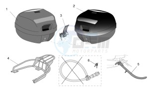 Mojito 50 Custom eng. Piaggio drawing Acc. - top - cases-various