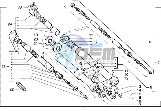 Front-wheel suspension