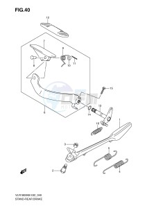 VLR1800 (E2) drawing STAND-REAR BRAKE