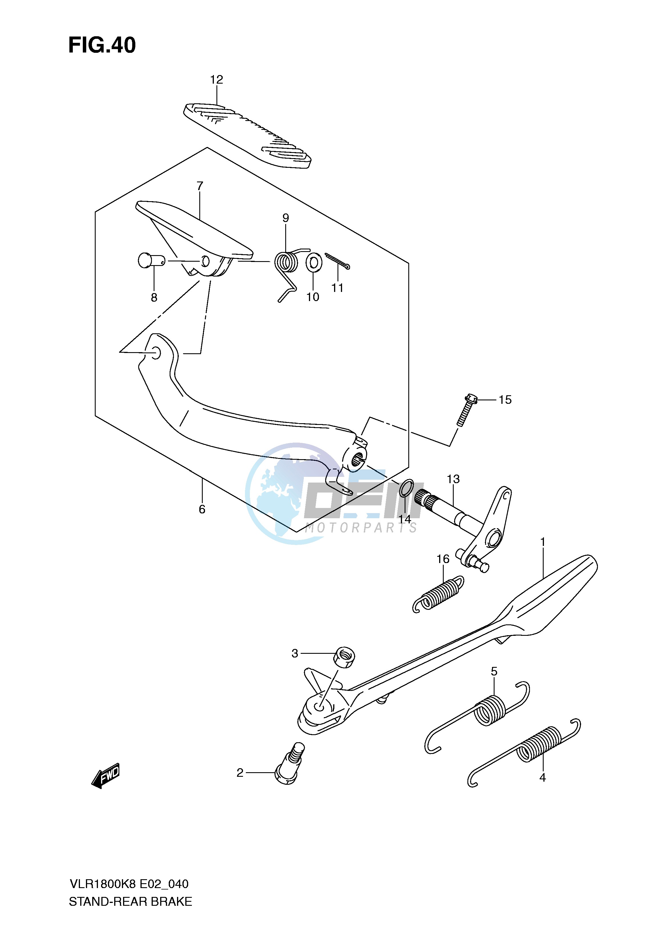 STAND-REAR BRAKE