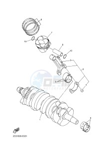 YZF-R6 600 R6 (2CXB 2CXC) drawing CRANKSHAFT & PISTON