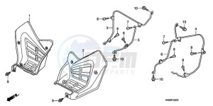 TRX250X9 Australia - (U) drawing MUDGUARD