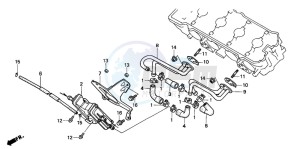 CBR600F3 drawing AIR SUCTION VALVE