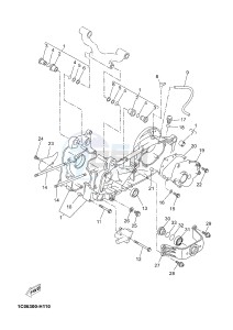 YPR250RA XMAX 250 ABS EVOLIS 250 ABS (2DLA 2DLA) drawing CRANKCASE