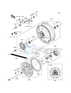 VULCAN 900 CUSTOM VN900CGF GB XX (EU ME A(FRICA) drawing Rear Hub