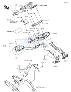 Z650 ER650HJF XX (EU ME A(FRICA) drawing Rear Fender(s)