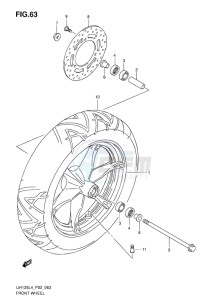 UH125 BURGMAN EU drawing FRONT WHEEL