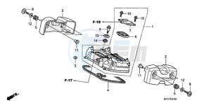 XL125VA EU / CMF - (EU / CMF) drawing REAR CYLINDER HEAD COVER