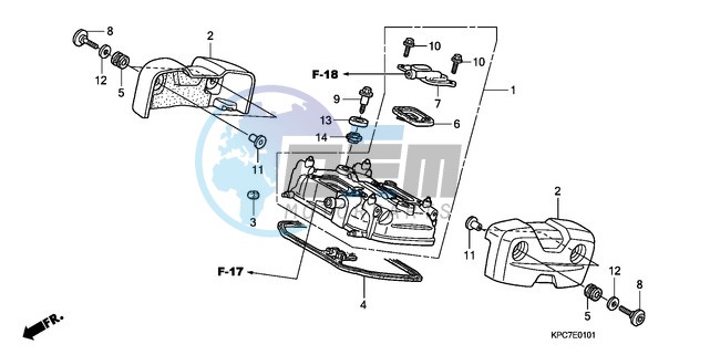 REAR CYLINDER HEAD COVER