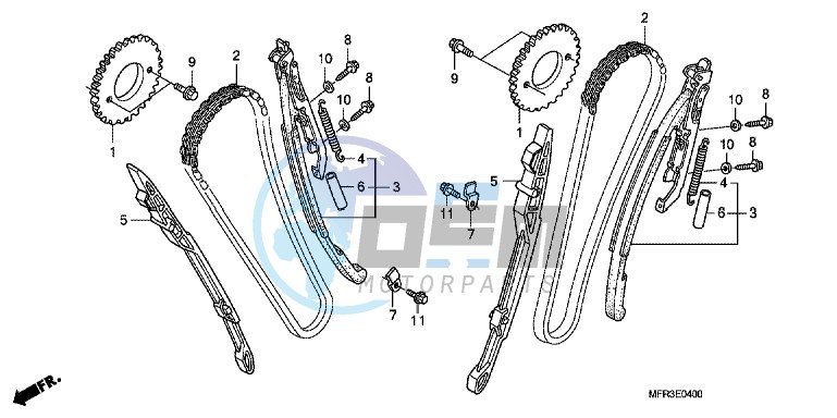 CAM CHAIN/TENSIONER