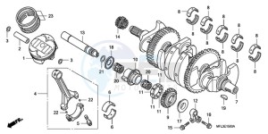 CBR1000RA9 Korea - (KO / ABS MME) drawing CRANKSHAFT/PISTON